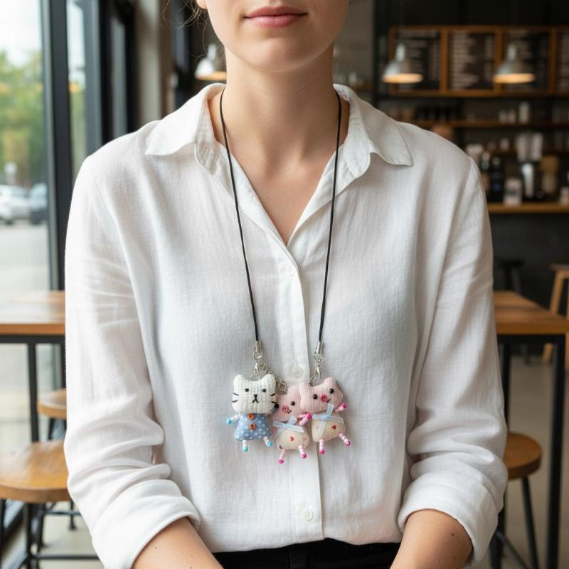 Women'S Young Bags - Cute Frog Pig Cat Pendant Keychain