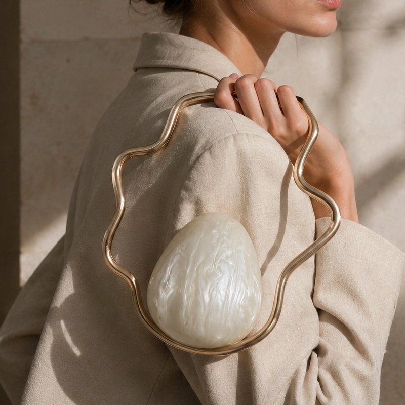 Women mini Acrylic Egg Bag Cut - đánh giá và giá Women Bags On Sale