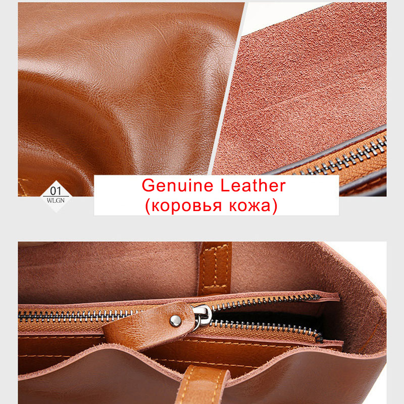 Cow Leather Bag Ladies Genuine - đánh giá và giá Women Hand Bags For Office