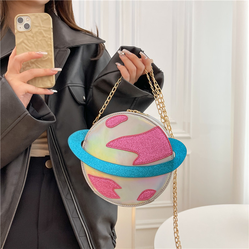 Laser Circular Planet Shape Pu - đánh giá và giá Women'S Young Bags